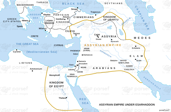 Assyrian empire under esarhaddon