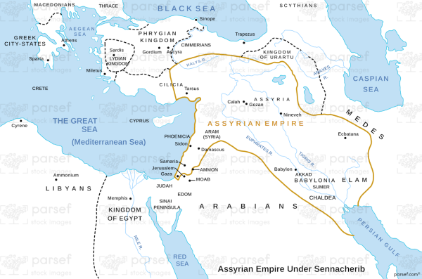 Assyrian empire under sennacherib