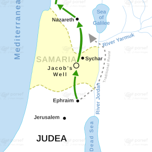 Jesus Passes Through Samaria