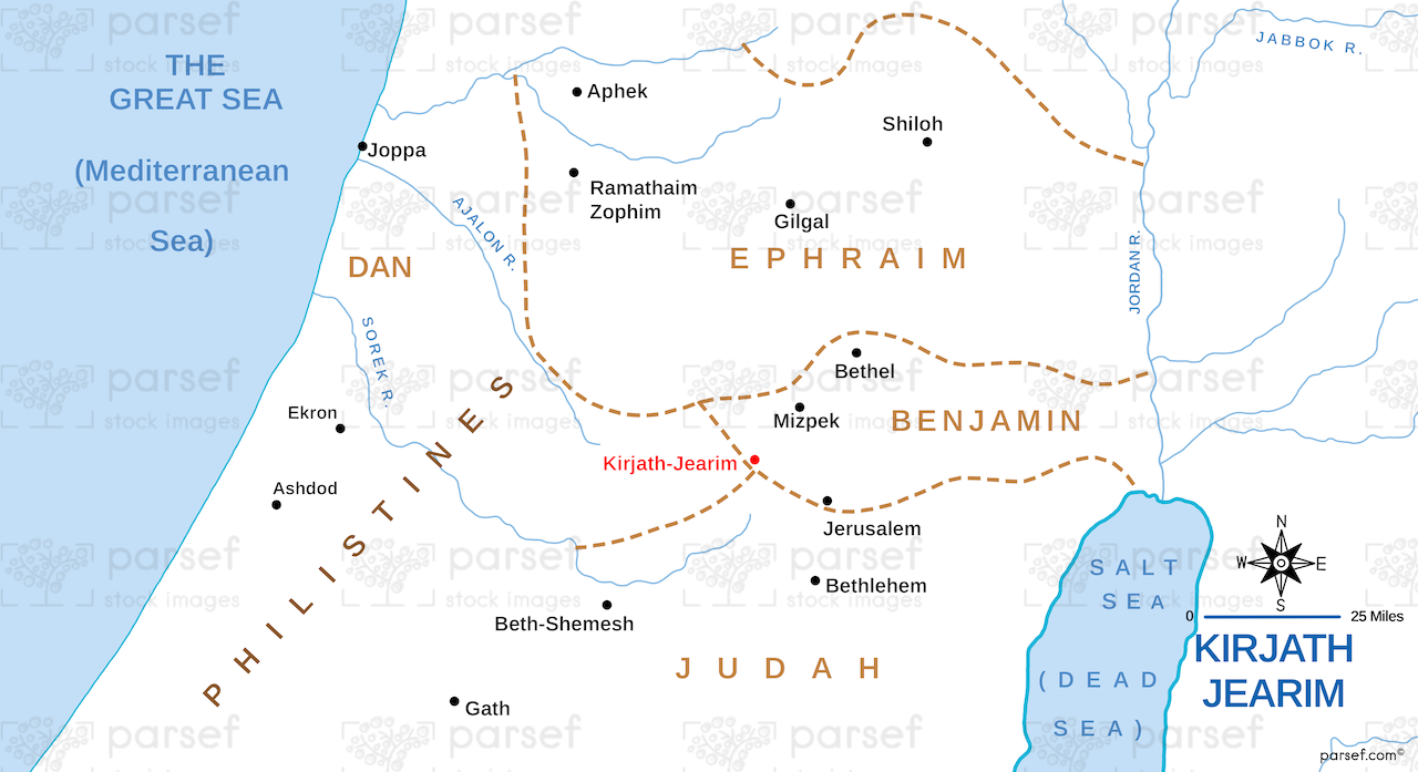 Kirjath Jearim Map image