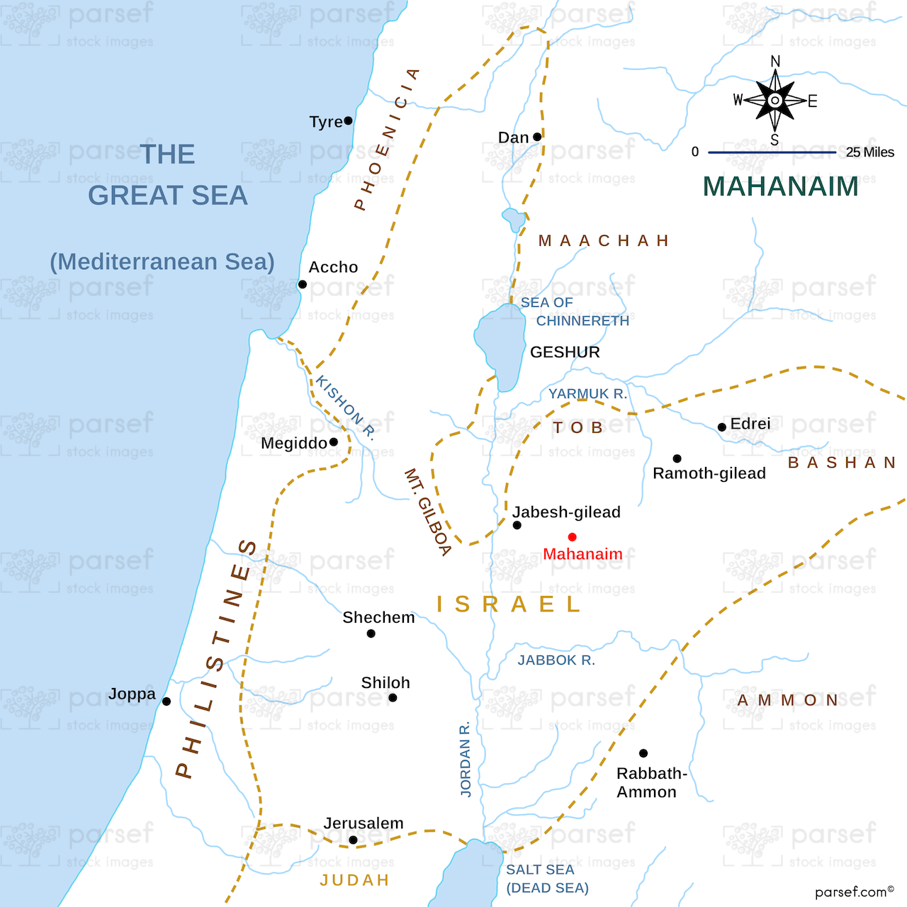 Mahanaim Map image