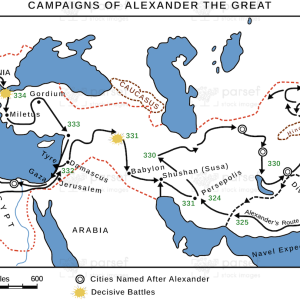 Map Campaigns Alexander the Great