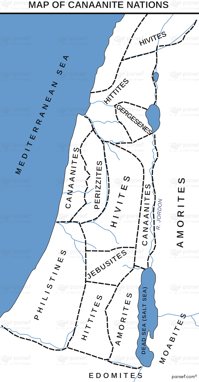 Canaanite Nations Map image