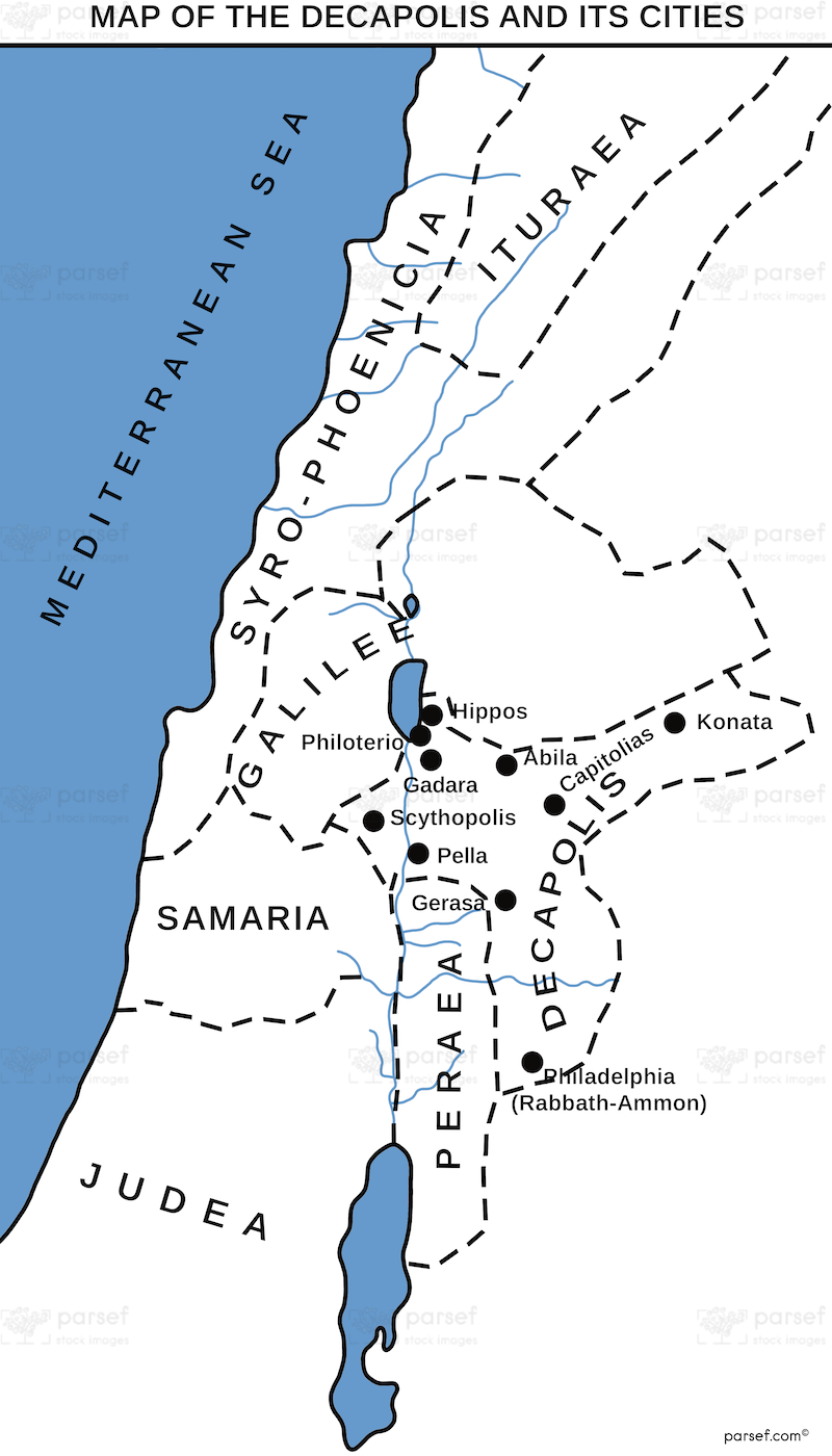 Decapolis and its Cities Basic Map (300dpi High Res. Download) image