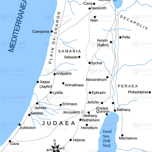 Map of Israel in the New Testament