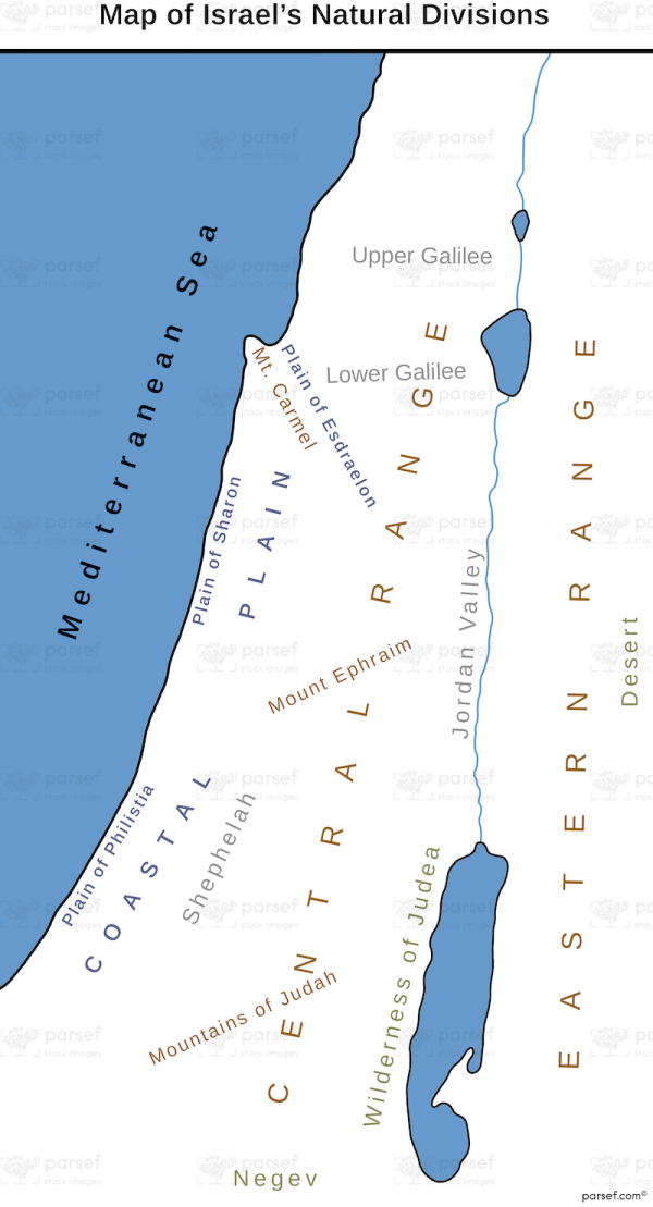 Israel’s Natural Divisions