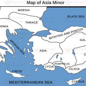 Map of Asia minor