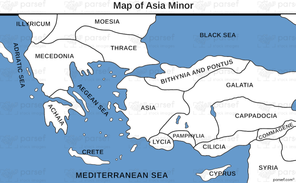 Map of Asia minor