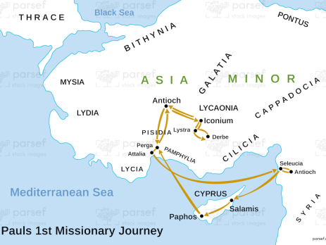 Pauls first missionary journey
