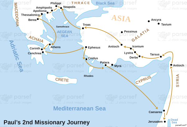 Acts Pauls Second Missionary Journey