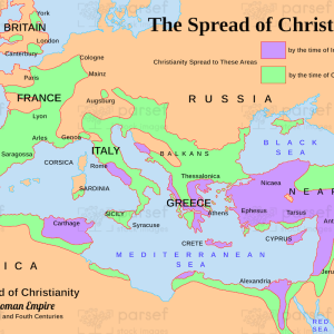 The spread of Christianity