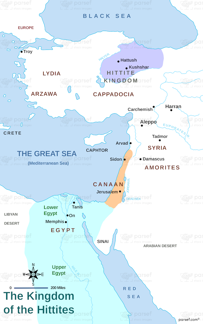 The Kingdom of the Hittites Map image