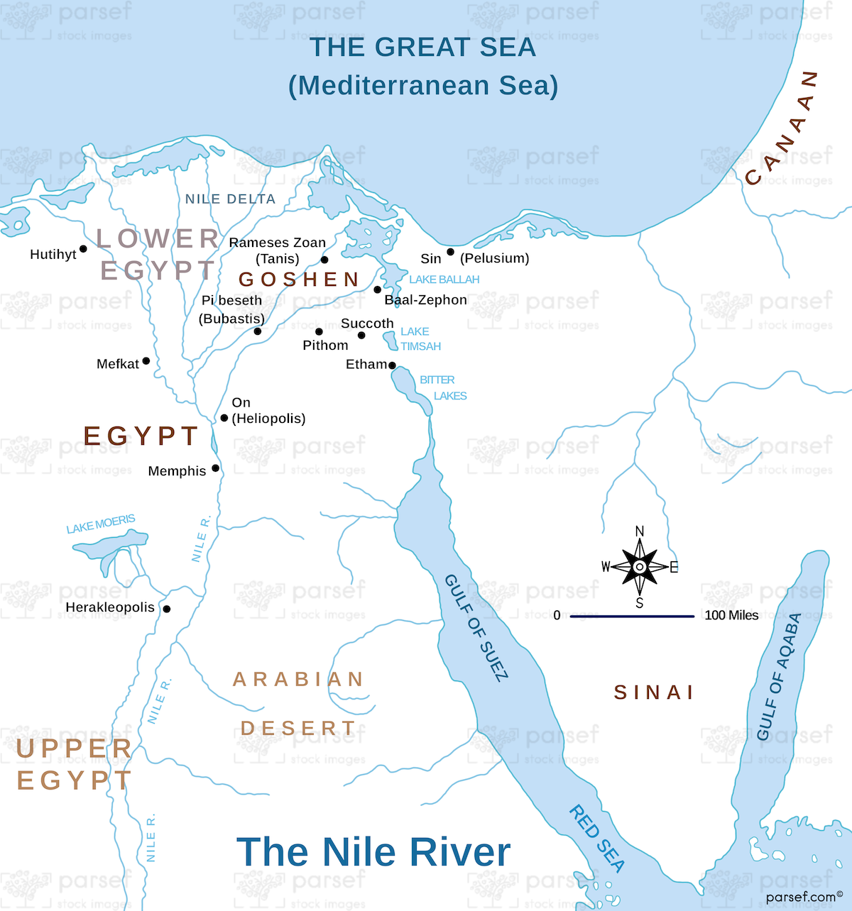 Genesis Nile River Map image