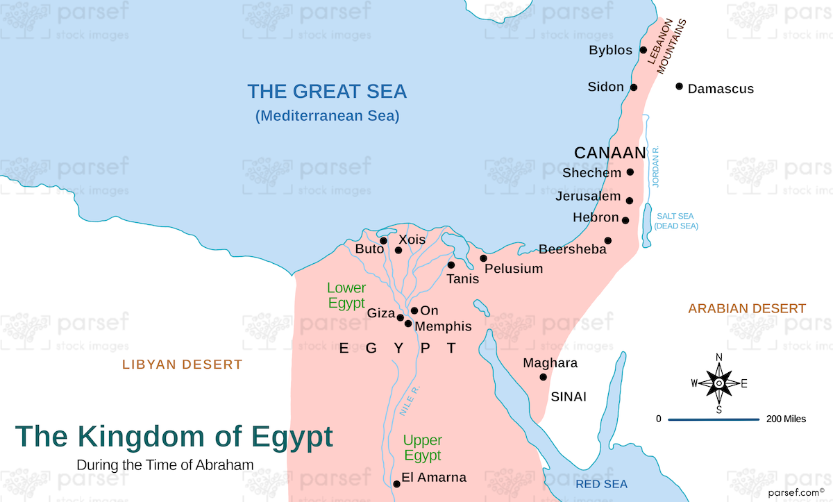 Genesis the Egyptian Kingdom Map image