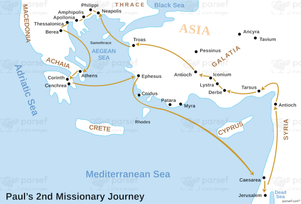 Acts Pauls Second Missionary Journey