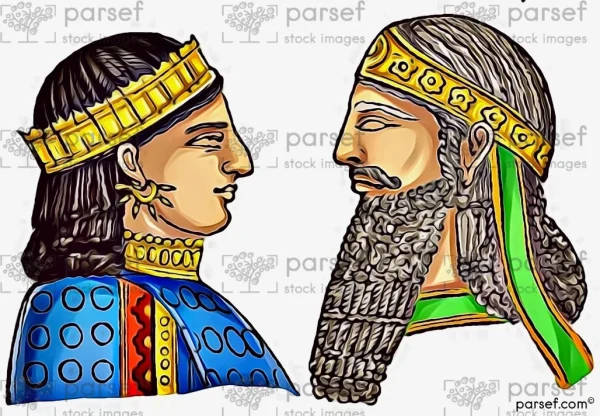 Assyrian King and Queen