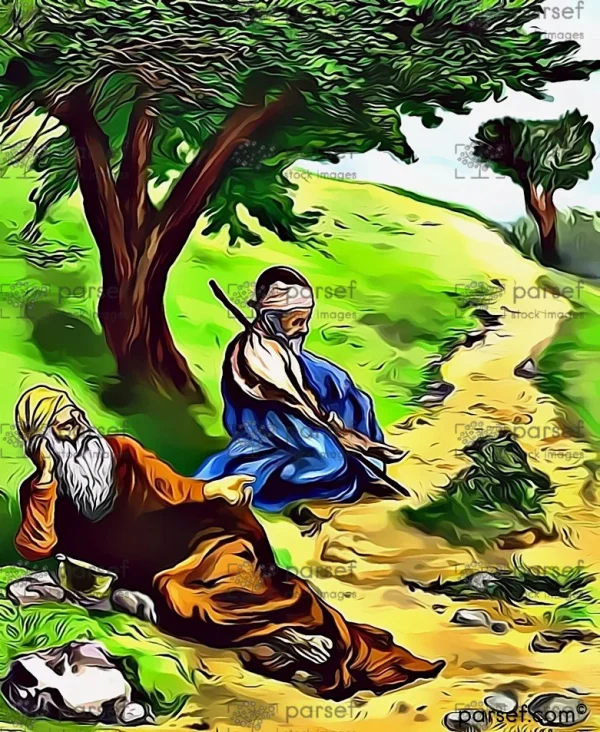 Blind Beggars by the Road