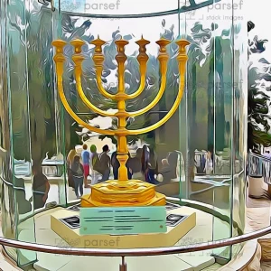 Golden Menorah