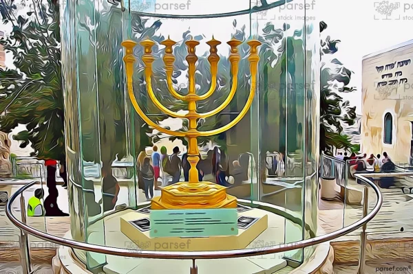 Golden Menorah