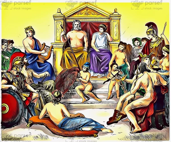 Greek Gods on Olympus