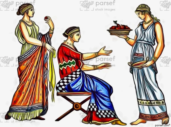 Greek Women and Attendant