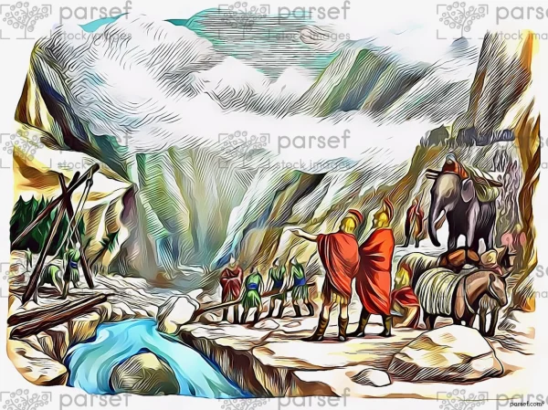 Hannibal Crossing Alps