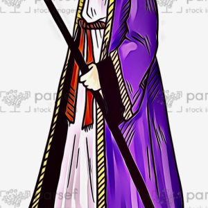 Wealthy Jewish Man with Staff
