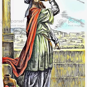 Levite Blowing Trumpet