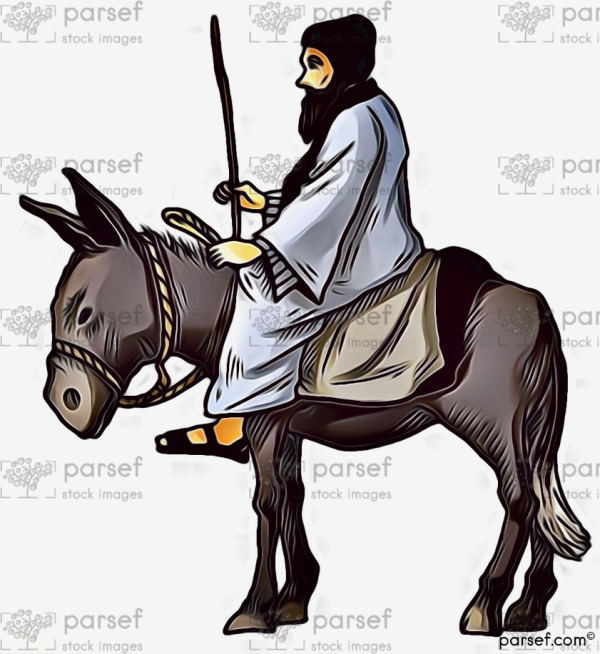 Man on a Donkey
