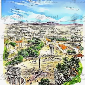 Ruins of Ancient Rome Overlook