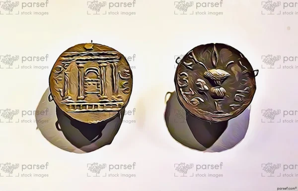 Temple Facade Coin